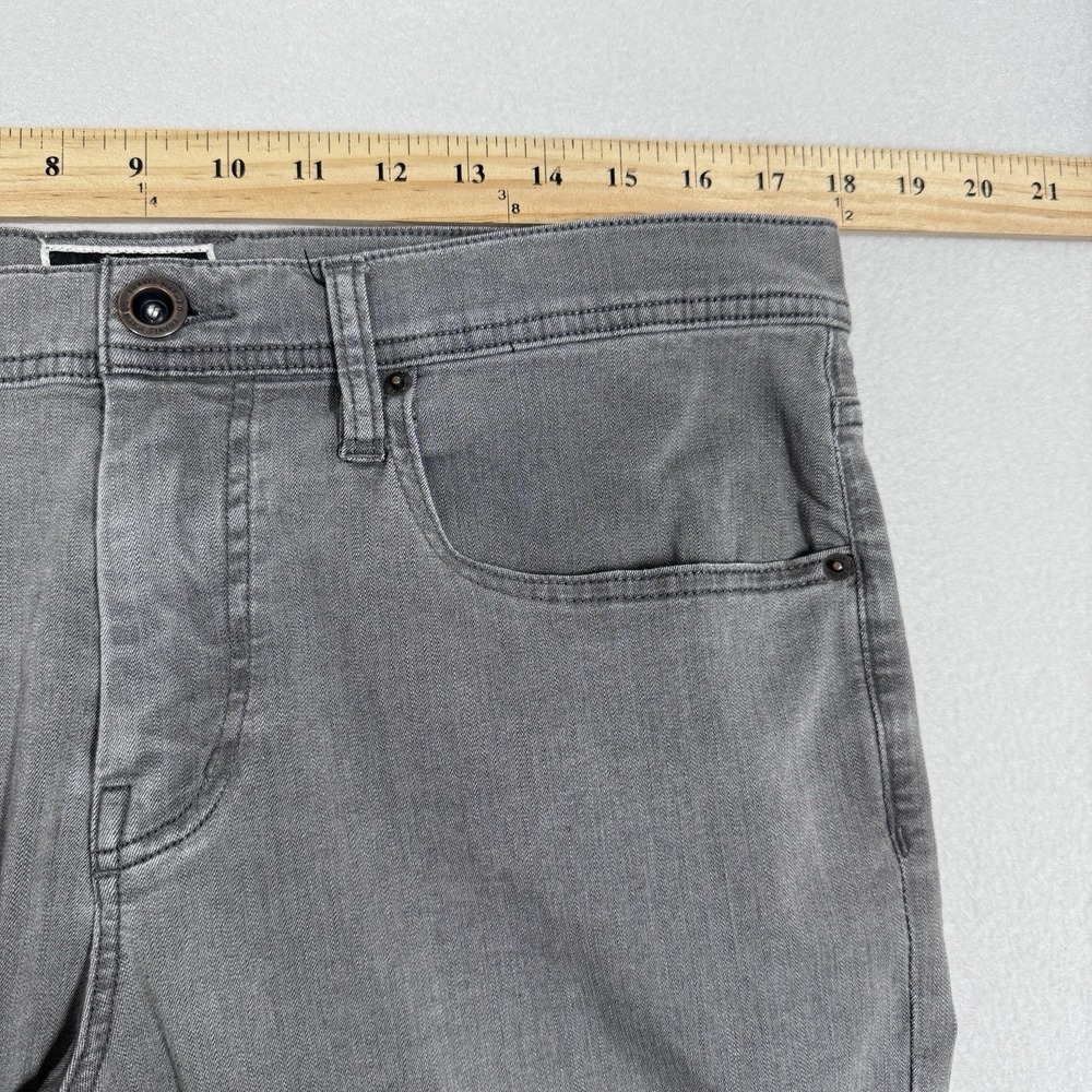Travis Mathew Jeans 34x30 Grey Straight Denim Stretch Performance Lightweight - Picture 13 of 16